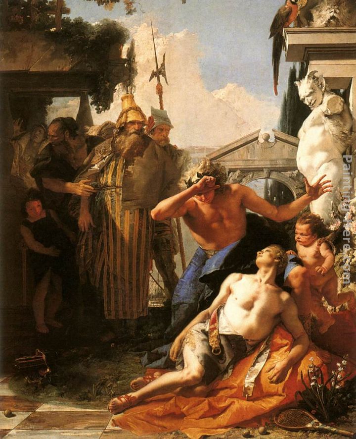 The Death of Hyacinth painting - Giovanni Battista Tiepolo The Death of Hyacinth art painting